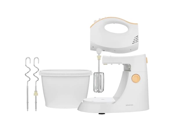Sencor SHM 5330 EUE3, Handmixer, Vit, Gul, Knådning, Mixning, 500 W, 220-240 V, 50-60 hz