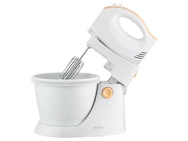 Sencor SHM 5330 EUE3, Handmixer, Vit, Gul, Knådning, Mixning, 500 W, 220-240 V, 50-60 hz