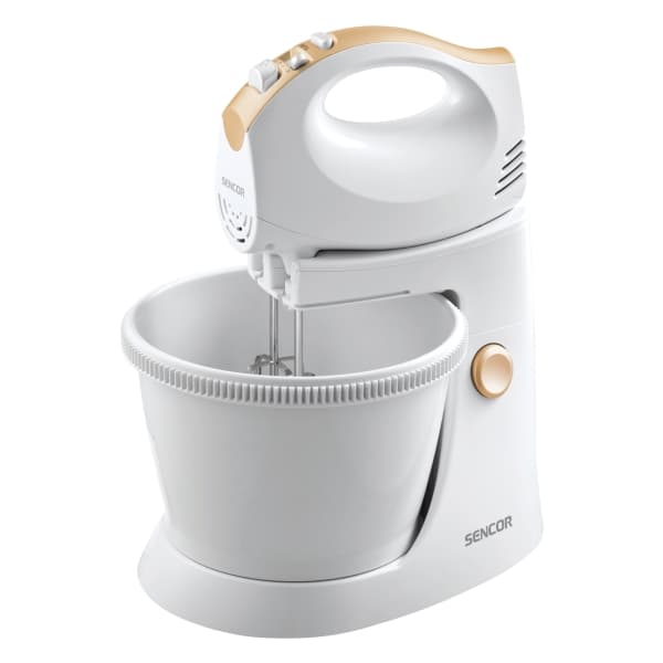 Sencor SHM 5330 EUE3, Handmixer, Vit, Gul, Knådning, Mixning, 500 W, 220-240 V, 50-60 hz