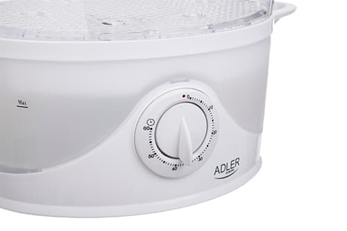 Adler AD 633, 3 korgar, Vit, Fristående, Rotations-, Framsida, 9 l