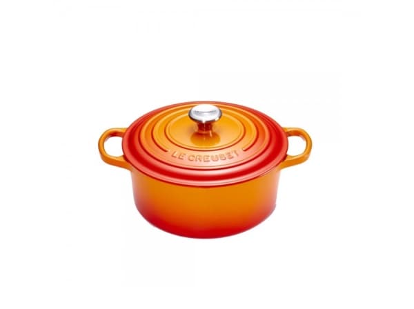 Le Creuset Signature - Gryta med lock - 20 cm - 2.4 L - rund - vulkan