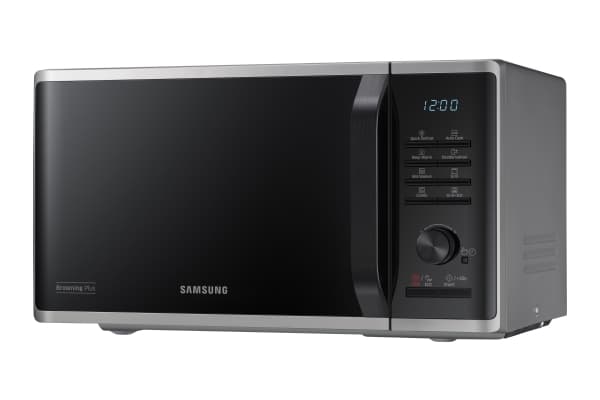Samsung MG23K3515AS, Bordplade, Grill mikroovn, 23 L, 800 W, Knapper, Dreje, Sort, Sølv