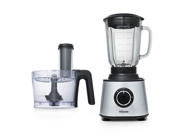 Tristar MX-4823, 1,5 l, Svart, Rostfritt stål, Transparent, Rotations-, 1,5 l, Hackning, 0,6 m