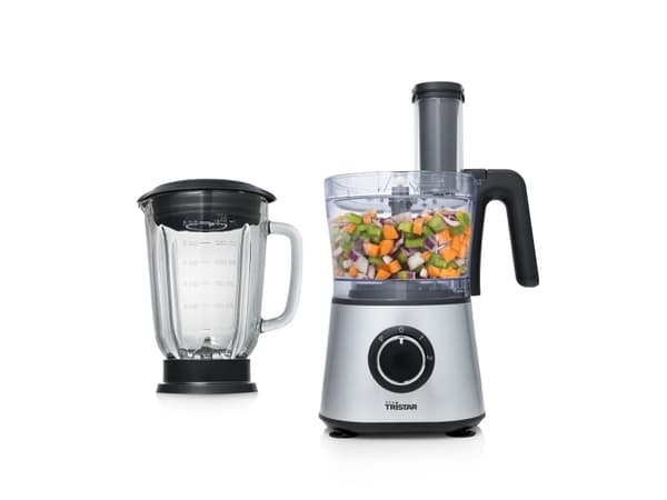 Tristar MX-4823, 1,5 l, Svart, Rostfritt stål, Transparent, Rotations-, 1,5 l, Hackning, 0,6 m