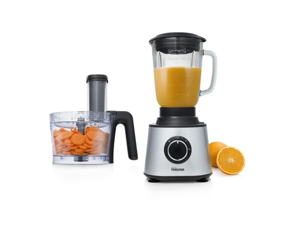 Tristar MX-4823, 1,5 l, Svart, Rostfritt stål, Transparent, Rotations-, 1,5 l, Hackning, 0,6 m