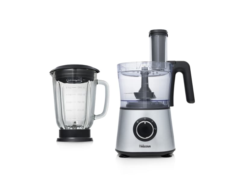 Tristar MX-4823 matberedare 600 W 1,5 l Svart, Rostfritt stål, Transparent
