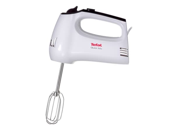 Tefal HT310138, Håndmikser, Sort, Hvit, Miksing, Knapper, Rustfritt stål, 300 W