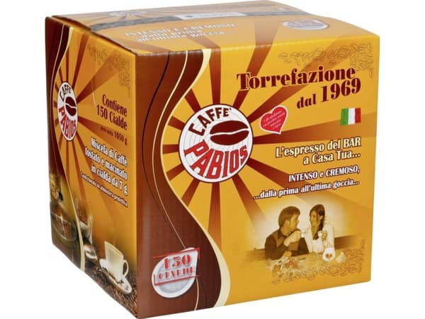 Torrefazione Caffe Pabios di Petralli Caffe Pabios ESE koffeinfri 150 poser