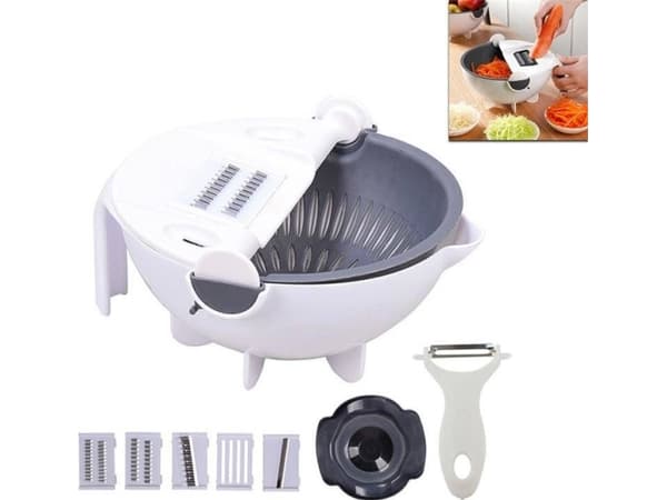Home Appliances AG693 TARKA KRAJALNICA DO WARZYW OBROTOWA CEDZAK