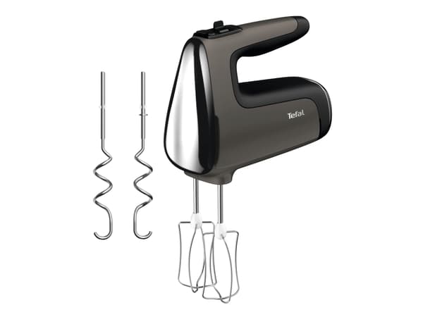 Tefal Powermix Silence HT654E, Stativmixer, Svart, Grå, Mixning, Knappar, Handtag, Kina, Svart