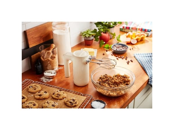 KitchenAid 5KHMB732EAC - Håndmikser trådløs - 16 W - kremfarget
