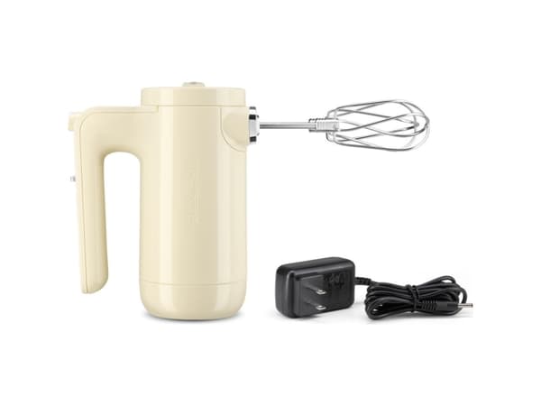 KitchenAid 5KHMB732EAC - Håndmikser trådløs - 16 W - kremfarget