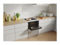 Miniatyrbilde 2 av 5: Candy TRIO TRIOVXNT/1 - Komfyr - frittstående - bredde: 60 cm - dybde: 60 cm - høyde: 86.5 cm - delicate silver med oppvaskmaskin