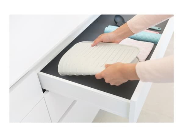 Brabantia - Draining mat - 43.8 x 32.5 x 0.9 cm - lysegrå