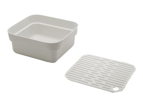 Brabantia Sink Side - Dishwashing bowl - 37.4 x 34.4 x 16.1 cm - lysegrå