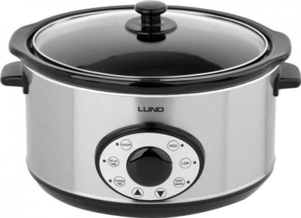 LUND SLOW COOKER 280W 4,5L MED TIMER