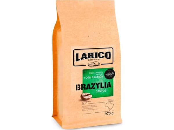 Larico Brasilien Santos bönor kaffe 970 g