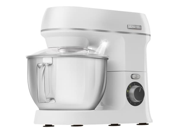 Sencor STM 3750WH-EUE3, Stativmixer, Vit, Vispning, Knådning, Mixning, Omrörning, 4 l, Rotations-, Rostfritt stål