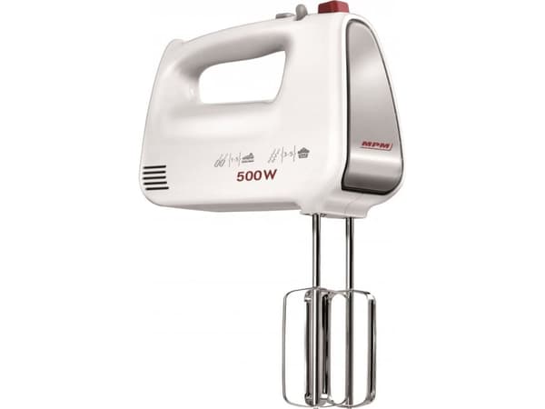 MPM MMR-19, Käsisekoitin, Valkoinen, Vaivaus, Sekoitus, Sekoittaminen, Painikkeet, 500 W, 220 - 240 V