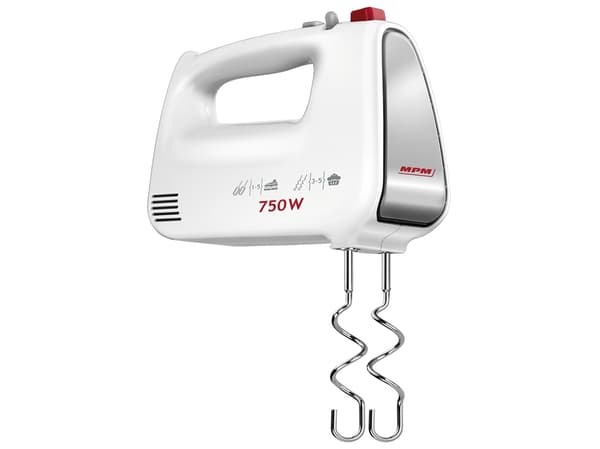 MPM MMR-19, Käsisekoitin, Valkoinen, Vaivaus, Sekoitus, Sekoittaminen, Painikkeet, 500 W, 220 - 240 V