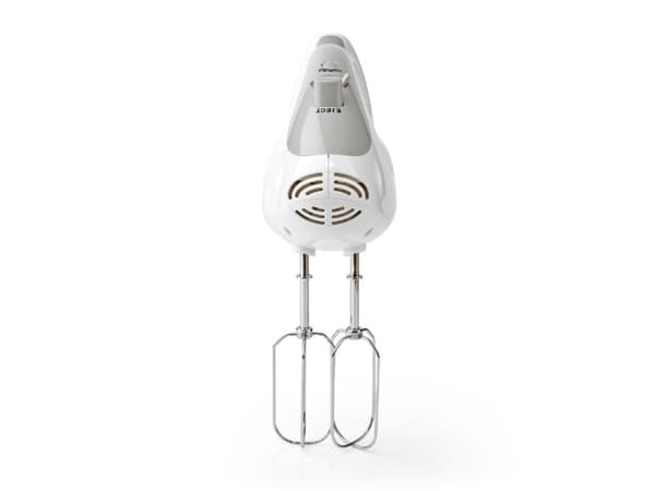 Nedis KAHM100CWT, Handmixer, Grå, Vit, Knådning, Mixning, 1,05 m, Knappar, Handtag, Plast