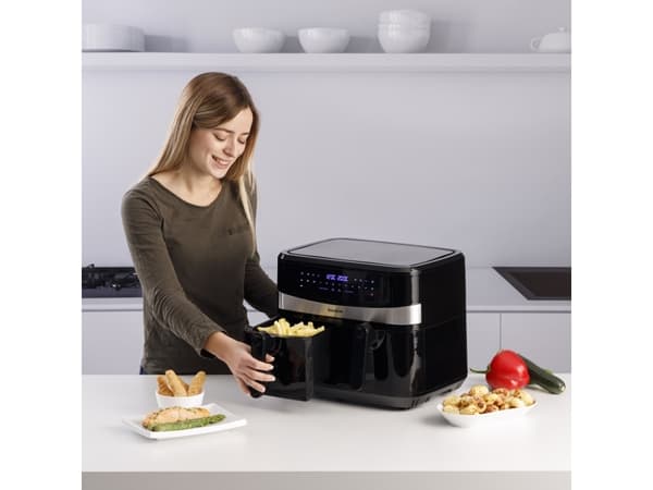 Taurus Air Fry Digital Duo, Varmluftsfrityr, 9 l, 50 °C, 200 °C, 60 min, Dobbel