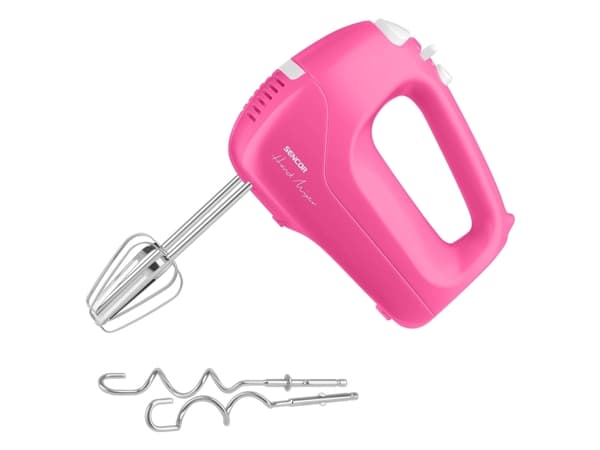 Sencor SHM 5408RS, Handmixer, Rosa, Knådning, Mixning, 1,2 m, Knappar, Handtag, 200 W