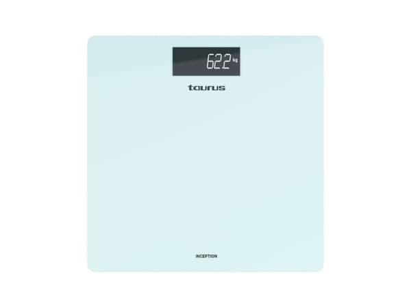 Taurus Inception, Elektronisk personvåg, 180 kg, Ljusblå, 3 kg, kg/lb, Torg