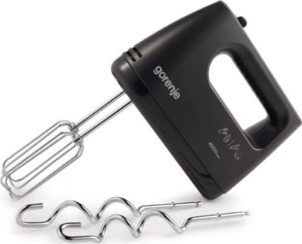 Gorenje M460CBK, Handmixer, Svart, Mixning, 1,3 m, Knappar, Rotations-, AC