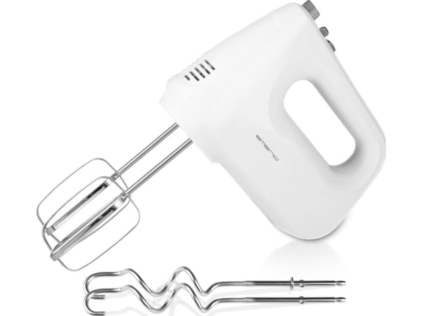 Emerio HM-124178, Handmixer, Vit, Vispning, Knådning, Mixning, 1,43 m, Knappar, Handtag, Rostfritt stål