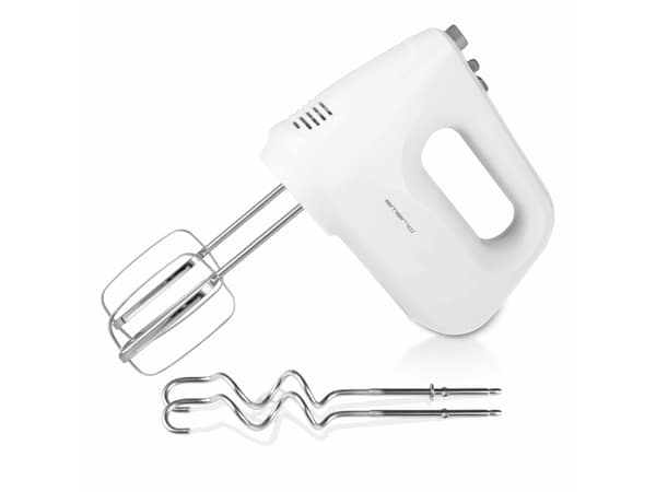 Emerio HM-124178, Handmixer, Vit, Vispning, Knådning, Mixning, 1,43 m, Knappar, Handtag, Rostfritt stål