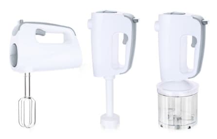Emerio Handmixer med Knethaken, Quirle, Zerkleinerer