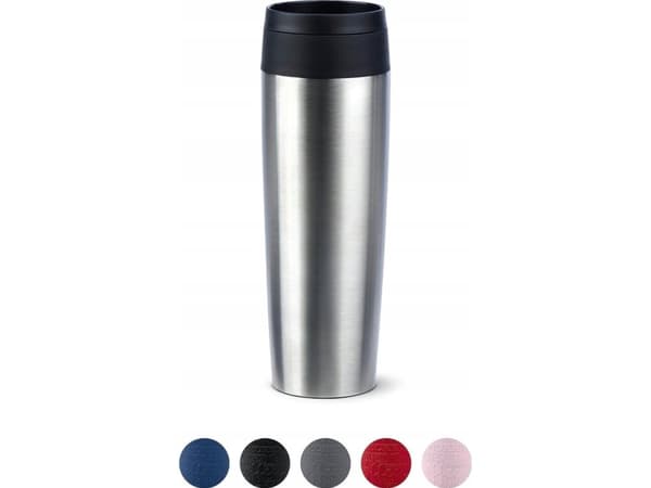 emsa Isolerad mugg TRAVEL MUG Classic, 0,5 l., rostfritt stål av hög kvalitet, vakuumisolerad kropp av rostfritt stål, kan sköljas - 1 st (N20219)