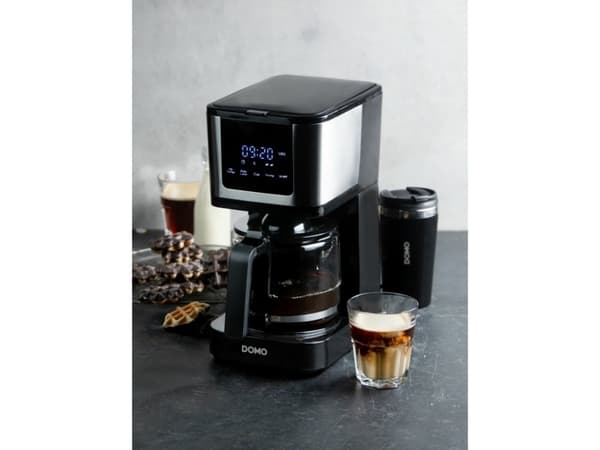 Domo My Favorite kaffe, Drypp kaffemaskin, 1,25 L, Malt kaffe, 900 W, Svart