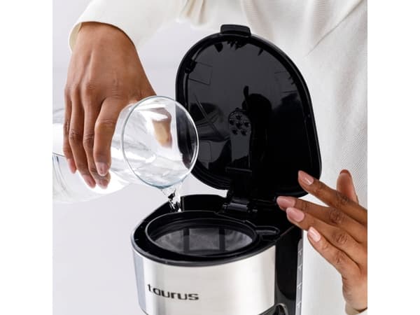 Taurus Verona 6 Inox, Kaffebrygger (drypp), Malt kaffe, 600 W, Sort, Rustfritt stål