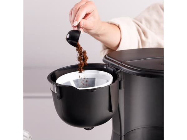 Taurus VERONA 6, Kaffebrygger (drypp), 0,6 l, Malt kaffe, 600 W, Sort, Rustfritt stål
