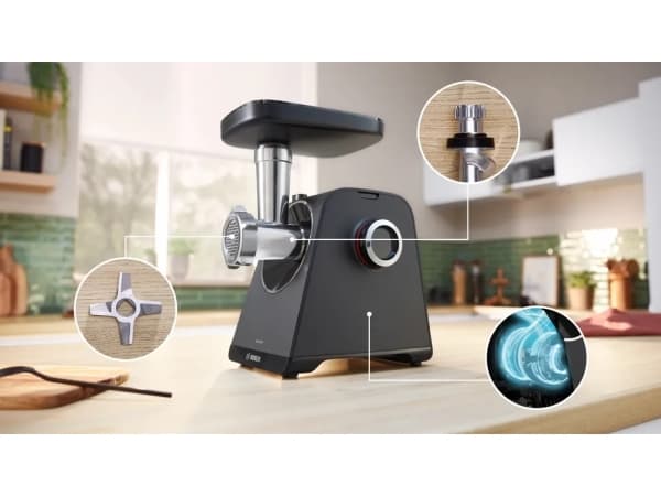 Bosch Serie | 4 MultiPower MFWS430B - Kjøttkvern - 1.9 kW - svart