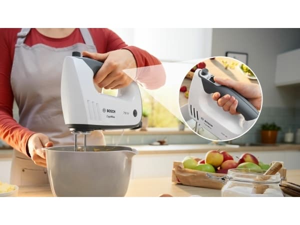 Bosch MFQ37400, Handmixer, Grå, Vit, Mixning, 1,3 m, Handtag, 750 W