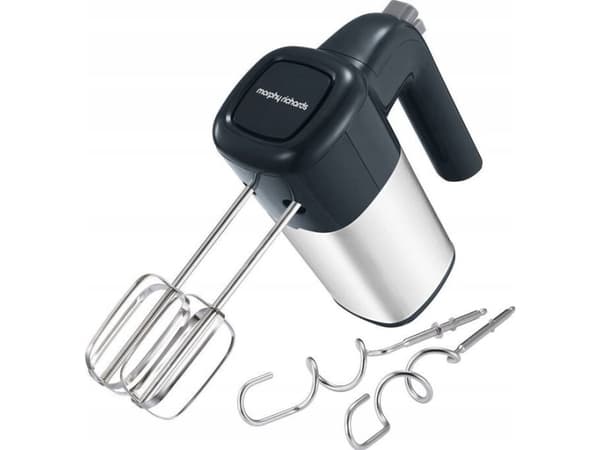 Morphy Richards 400512, Käsisekoitin, Harmaa, Ruostumaton teräs, Vaivaus, Sekoitus, Painikkeet, Vipu, Harmaa, Ruostumaton teräs