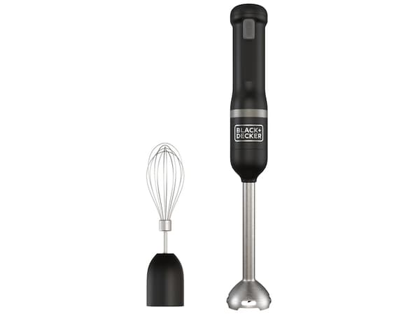 Black & Decker BCKM1012KB-QW, Handmixer, Svart, Mixning, 0,7 l, Knappar, Laddning