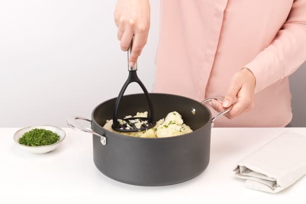Brabantia 250507, Tradisjonell potetpresse, Sort, Sølv, Nylon, Plast, 1 stykker