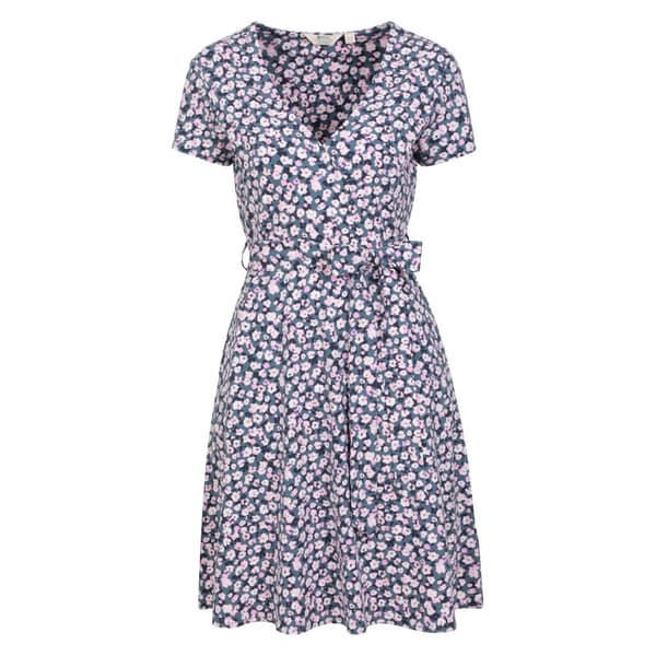 Mountain Warehouse Santorini - omlottklänning i blommig jersey för damer/damer Grey 6 UK