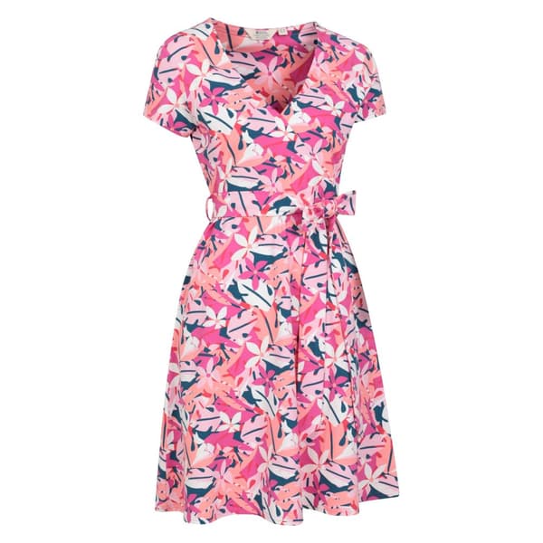 Mountain Warehouse Womens/Ladies Santorini Leaf Print Jersey Wrap Dress