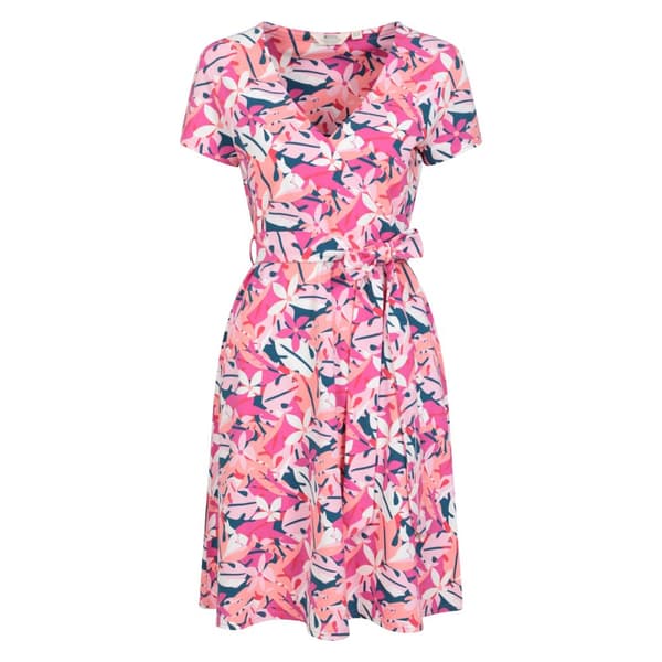 Mountain Warehouse Womens/Ladies Santorini Leaf Print Jersey Wrap Dress
