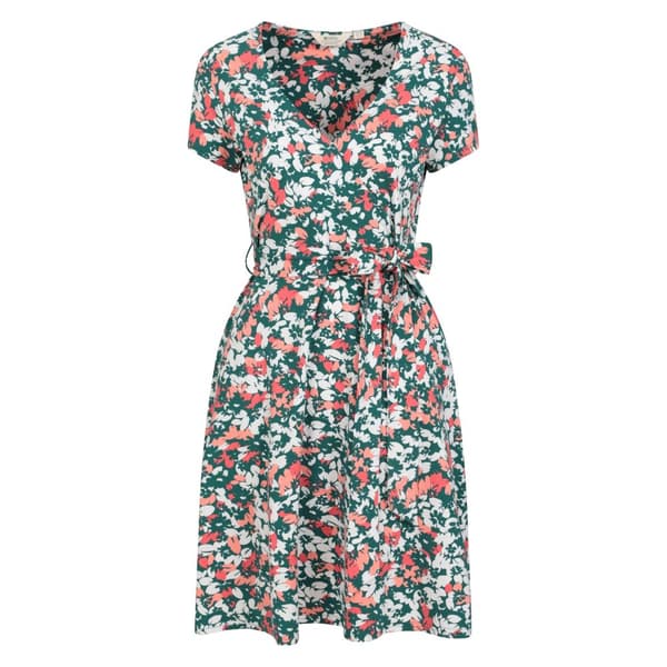 Mountain Warehouse Santorini - omlottklänning i blommig jersey för damer/damer Teal 10 UK