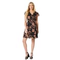 Miniatyrbillede 3 af 3: Debenhams Womens/Ladies Floral Wrap Petite Mini Dress