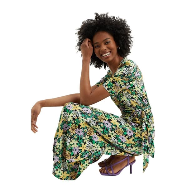Dorothy Perkins Womens/Ladies Floral Wrap Tall Blouson Sleeve Dress