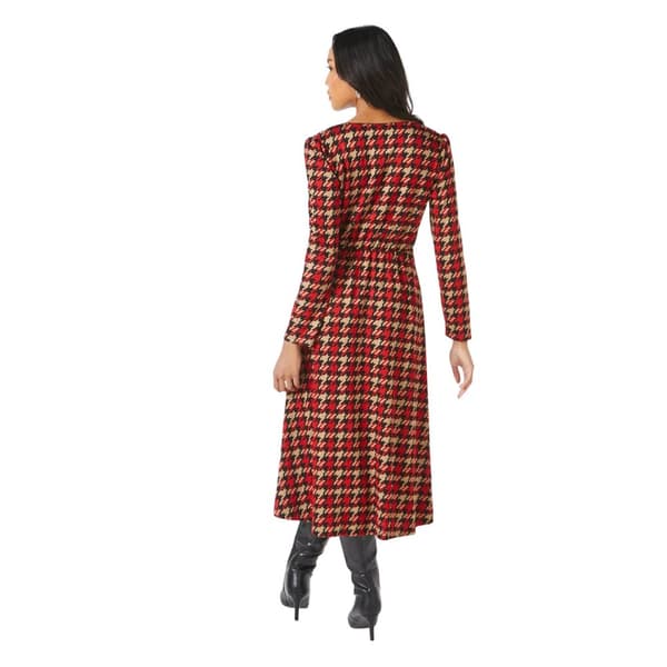 Principles Womens/Ladies Dogtooth Jacquard Wrap Midi Dress