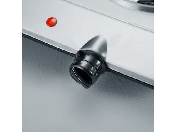 SEVERIN DK 1014 - Elektrisk varmeplate - 2.5 kW - børstet rustfritt stål