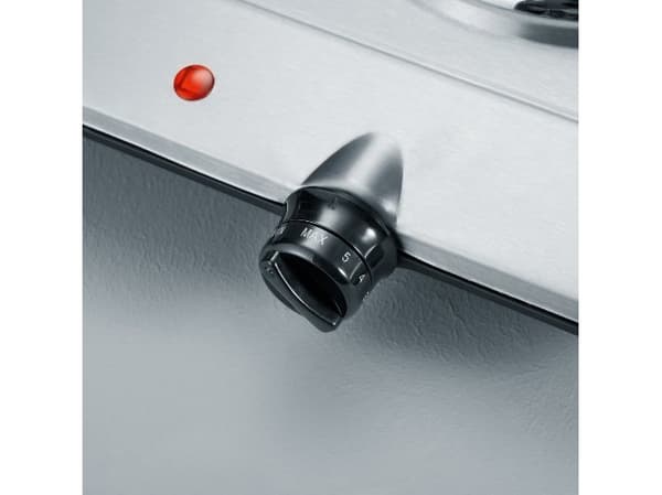 SEVERIN DK 1014 - Elektrisk varmeplate - 2.5 kW - børstet rustfritt stål